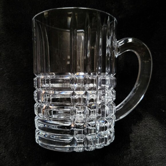 Tiffany & Co Crystal Plaid Beer Mug With Handle 16 oz - Picture 5 of 7